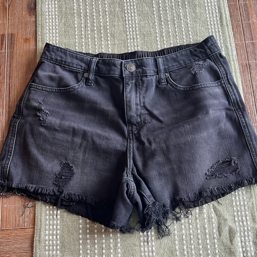 Women’s Black Stretchy Jean Shorts